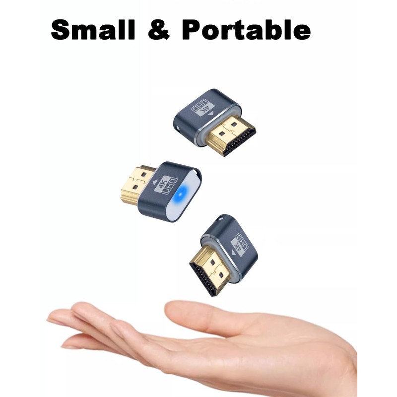Duttek 4K HDMI Dummy Plug - Virtual Monitor Display Emulator