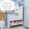 AIXITONG 1 Pair Shoe Cabinet Shelf Home Plastic Hollowed Two