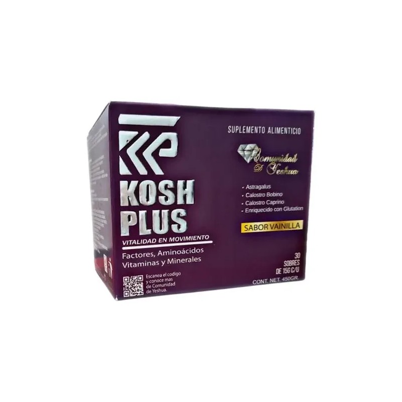 Suplemento Kosh Plus Calostro Vainilla 30 Sobres