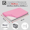 Bisoo Fitted Sheet Side Cot 90 x 55 cm -