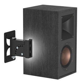 tiebutie Metal Speaker Mount for R-40M HDT-600 Klipsch Bookshelf Speaker Wall Mounts - Tilt & Swivel Adjustable Wall Mount for Klipsch with Hardware Kit for Saving Space
