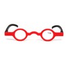 Inlefen Unisex Mini Round Frame Spring Hinge Reader Presbyopic Glasses,