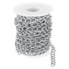 sourcing map 16.4Feet Aluminum Link Chain, Link Cable Chain Oval