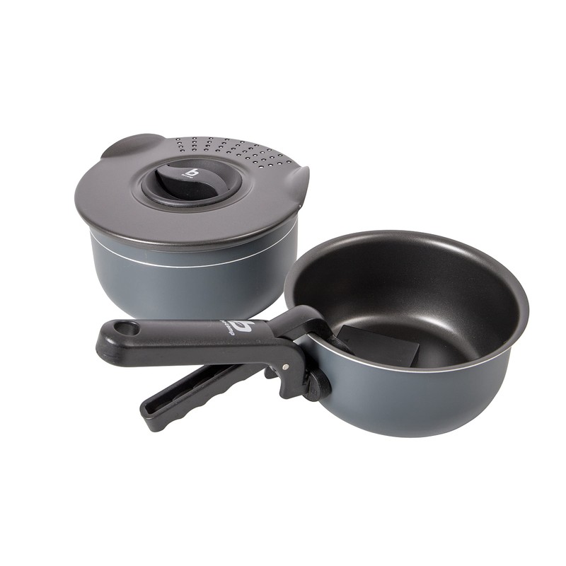 Bo-Camp Trekking Pots, Set of 5, Black