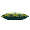 Paoletti Delano Cushion Cover, Teal/Gold, 40 x 60 cm