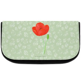 Mr. & Mrs. Panda Poppy Cosmetic Bag, Green, Hand Drawn