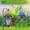 KOOPER 4 Pack Solar Lantern Outdoor Lights, Upgraded Flickering Flame