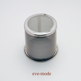 eve-mode 18-8 Stainless Steel Tea Strainer, Cylindrical Type, 62-70, Size 2.4 inches (62 mm), Depth 2.8 inches (70 mm), Extra Fine Point, 80 Mesh