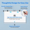 40 Inch Retractable Projector Screen for Car with Adjustable Loops