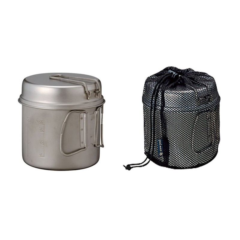Snow Peak Titanium Trek Cook Set, Ultralight & Compact for