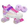 Pacer Comet Kids Light Up Roller Skates Bundle with Baby