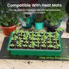 MIXC Seed Starter Tray with Lights, 2 Packs Mini Propagator