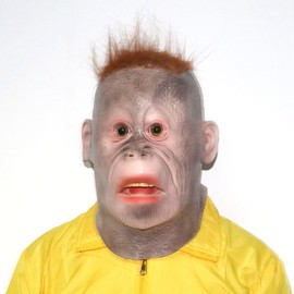 Myth Square, Orangutan, Monkey, Animal, Rubber Mask, Halloween, Christmas, Mask, Cosplay, Disguise, Party, Banquet