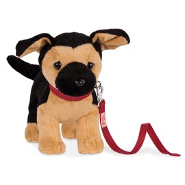 Our Generation – Puppenzubehör – Deutscher Schäferhund Kuscheltier – 15 cm Haustier Plüschhund – Accessoires für 46 cm Puppen – Spielzeug für Kinder ab 3 Jahren