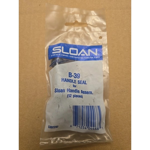Sloan B-39 Handle Seal For Sloan Handle Assembly One Pack