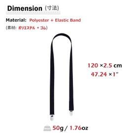 Azarxis Elastic Mitten Gloves Clips Stainless Steel Grip for Toddler Kids Adults (Gray - 2 Pieces, 47.24 Inch)