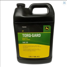 John Deere SAE 30 Torq-Gard Engine Oil 1 Gallon - TY26791