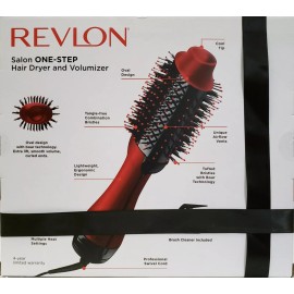 Revlon One-Step Hair Dryer & Volumizer Special Edition + Brush Cleaner, New, Red