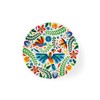 Excelsa Mexican Flower Coaster, Ceramic Dolomite and Cork, 16 x
