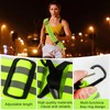 HaoHanEup High Visibility Reflective Sash,2Pcs Reflective Night Running Strips,Adjustable Reflective