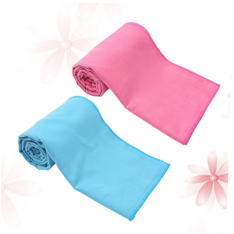 BIUDECO Microfiber Sports Towel Set 2 Pcs Quick Dry Polyester