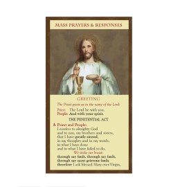Catholic Mass Prayer And Responses Pocket Card