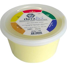 Theraflex Therapy Clay 454 g | Soft | Yellow | Hand Exercise Clay