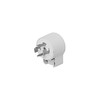Panasonic WF3424 Grounded 3P20A Hanging Corner Cap, 250V, Milky White