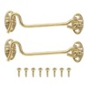 sourcing map 2Pcs 4" Hook and Eye Latch, Barn Door