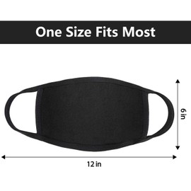 Unbranded Face Mask Black Standard Washable & Protective Masks