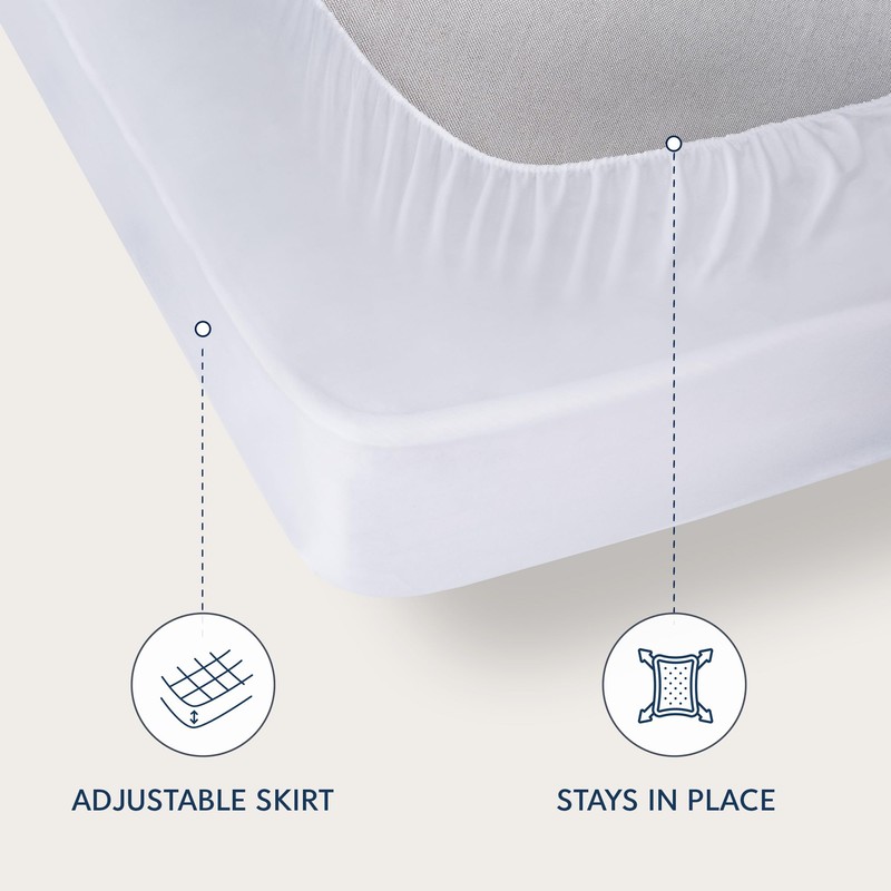 Dreamzie Quilted Single Mattress Protector - Deep Fitted Mattress Cover,