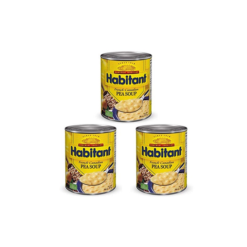 Habitant French Canadian Pea Soup 796ml/28 fl. oz. 3-Pack {Imported