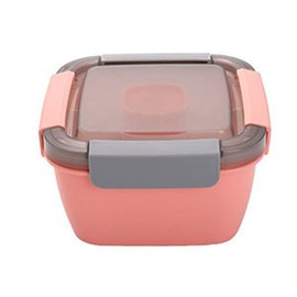 [EFFORTS] Bento Box, Salad Lunch Container, Portable Salad Lunch Container, Lunch Box, 2 Tiers, Large Capacity, Kids, Students, Men, Women, Work or School, 33.8 fl oz (1,100 ml), Large Capacity, Leak