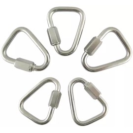 Unbranded Stainless Steel Quick Link Screw Lock Chain Fastener Carabiner Rope Hook M3.5-10