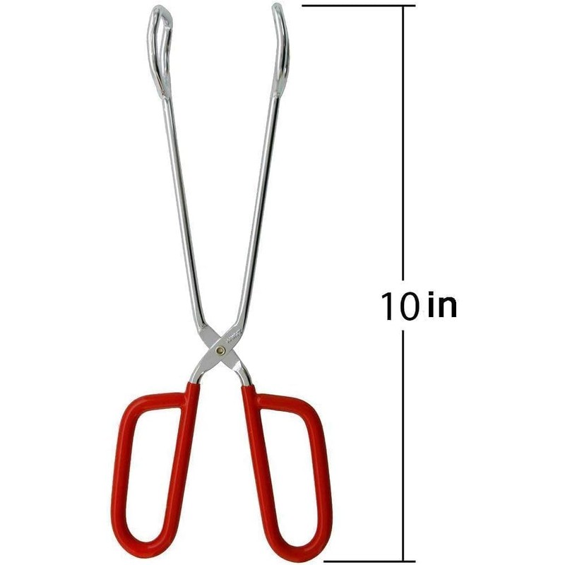 Hiash 10-Inch Heavy Duty Stainless Steel Kitchen Tongs - Non-Slip