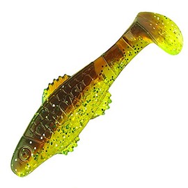 Relax Clonay L052 L052 Rubber Fish Bass Zander Lure Set of 4 Green UV