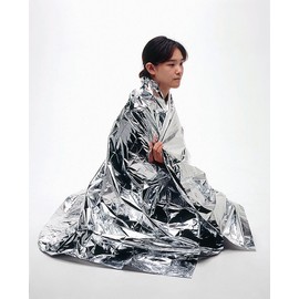 S&O-004 Individual Packaging Survival Sheets (Thermal Insulation Sheets), Pack of 10, Emergency Aluminum Blankets, Emergency Blankets