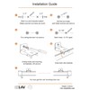 KXLIFE Wall Mount Brackets for Flexible Curtain Track, Bendable Curtain