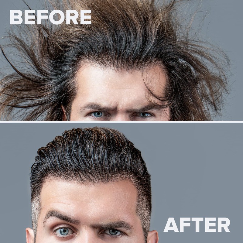 KALIVE Men's Hair Styling Gel 8 oz, Strong-Hold and Light
