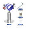 sourcing map 2Pcs Stainless Steel Pipe Supports Wall Mount Ceiling