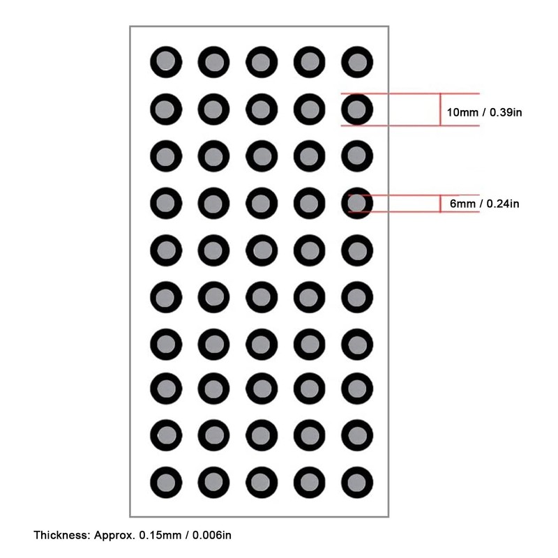 Pack of 1000 6.0 mm 3D Scan Markers, High Reflection,