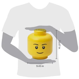 Room Copenhagen 40311724 4032 Boy Storage Head, Plastic, Yellow