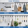 Black Shower Curtain Hooks Rings ，Double Sided Shower Curtain Rings