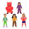 Red Mei Lee Priya Miriam Abby Set 5 Figuras