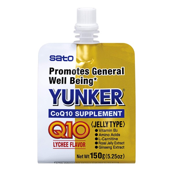 Yunker Health Coq10 Supplement Jelly Type, 5.25 Fl Oz