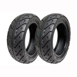 MMG Set of 2 Tires 120/70-10 Tubeless Front/Rear Motorcycle Scooter Moped