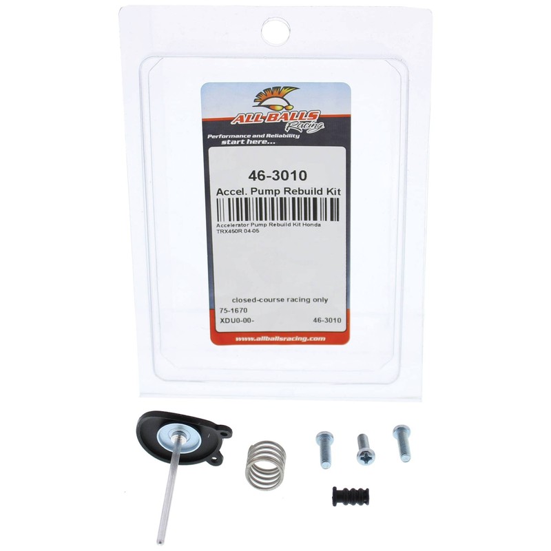 All Balls Racing Accelerator Pump Rebuild Kit 46-3010 Compatible With/Replacement