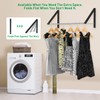 Anjuer Retractable Clothes Rack - Wall Mounted Folding Clothes Hanger
