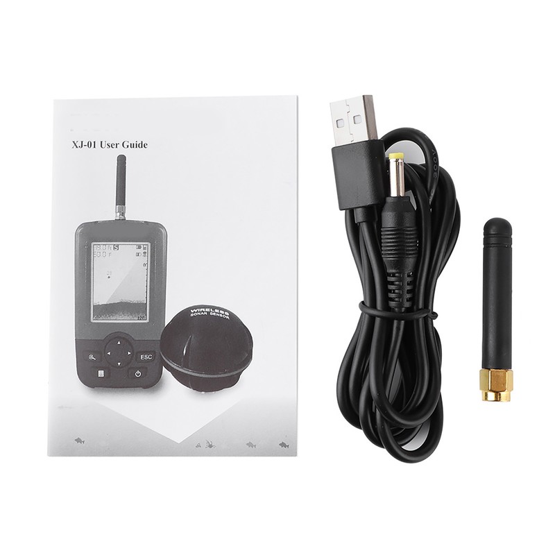 2‑148ft Depth Fish Finder with 100m Wireless Sonar Sensor Fish