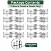 32 Inch No Dig Metal Garden Fence, 10 Pack 22